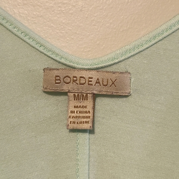 Anthro Bordeaux V-neck Blouse - Picture 2 of 6